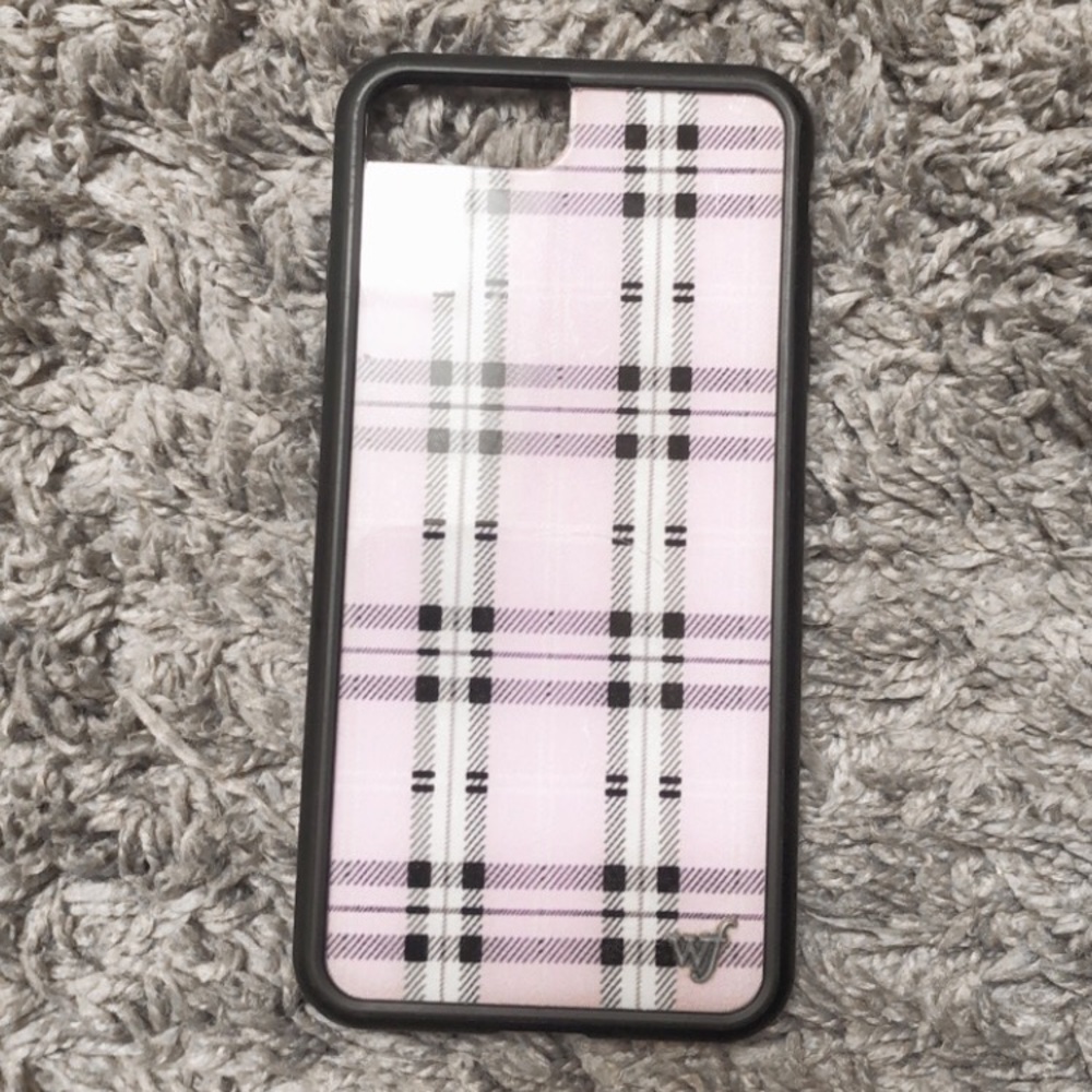 Wildflower plaid purple case iPhone 6/7/8